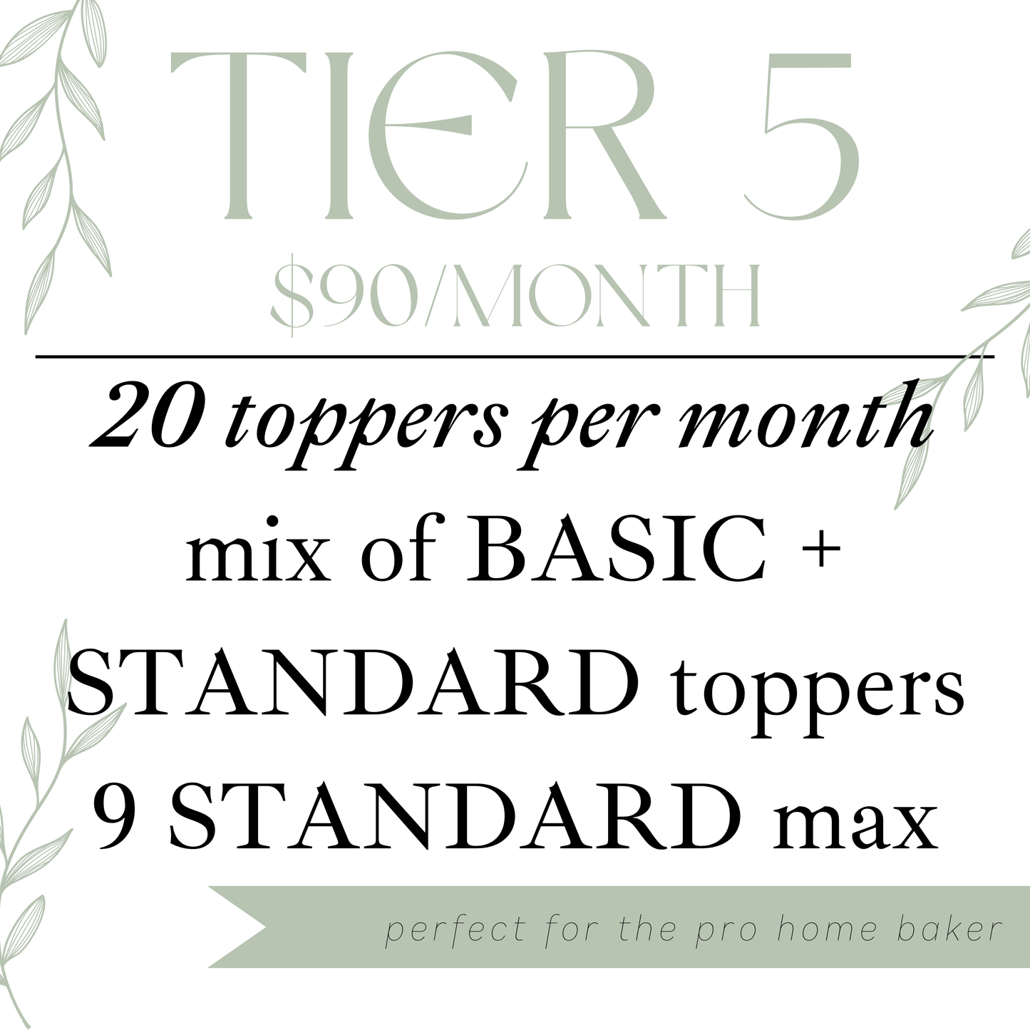 Cake Topper Membership : Tier 5