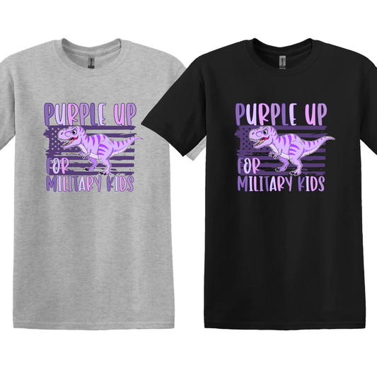 Purple Up for Military Kids Dino