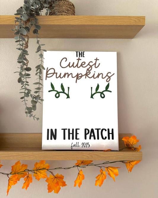 "The Cutest Pumpkin(s) in the Patch" Handprint Keepsake