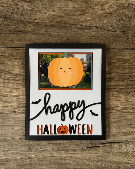 Happy Halloween Photo Frame Magnet