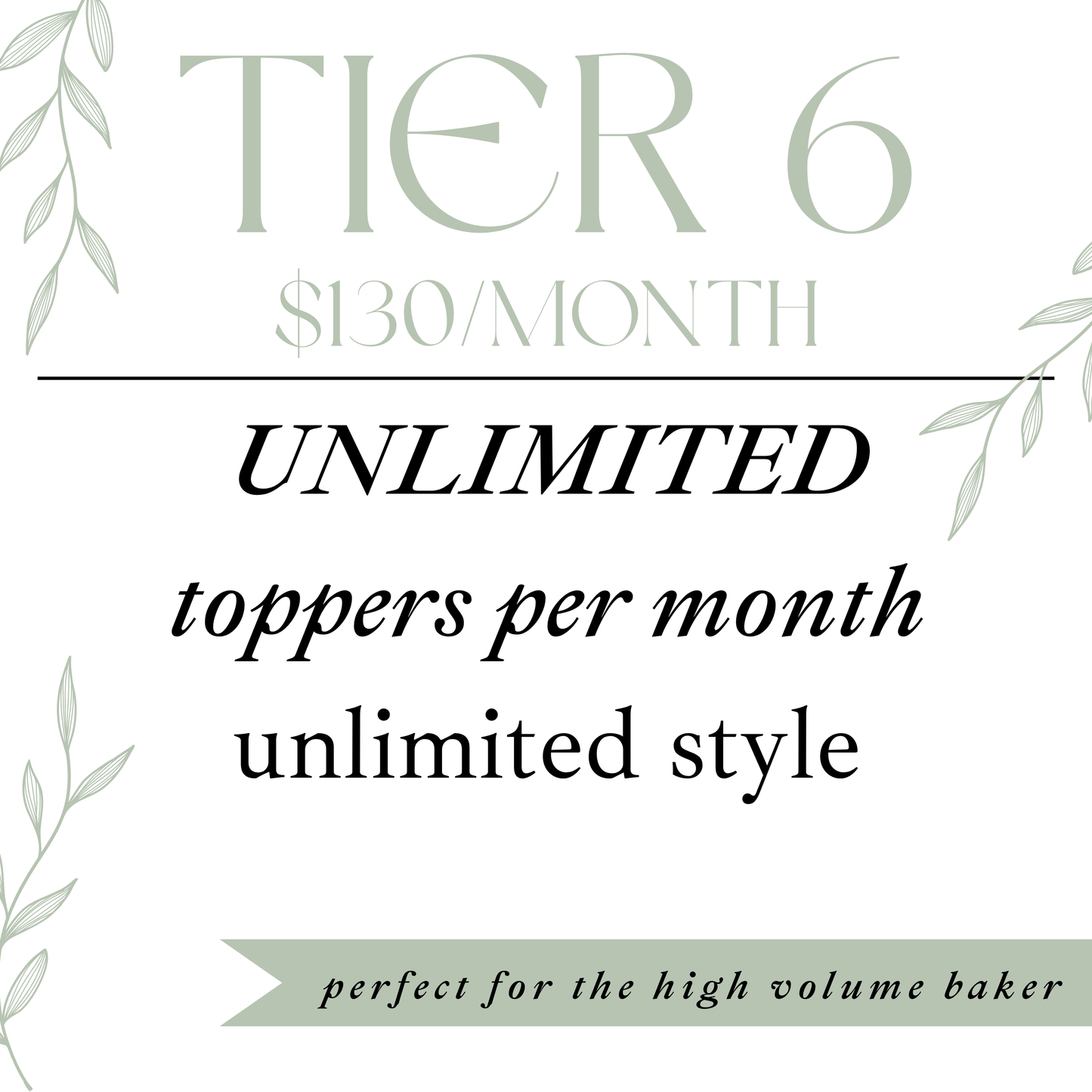 Cake Topper Membership : Tier 6